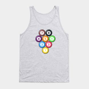 Billiard 8 Balls Tank Top